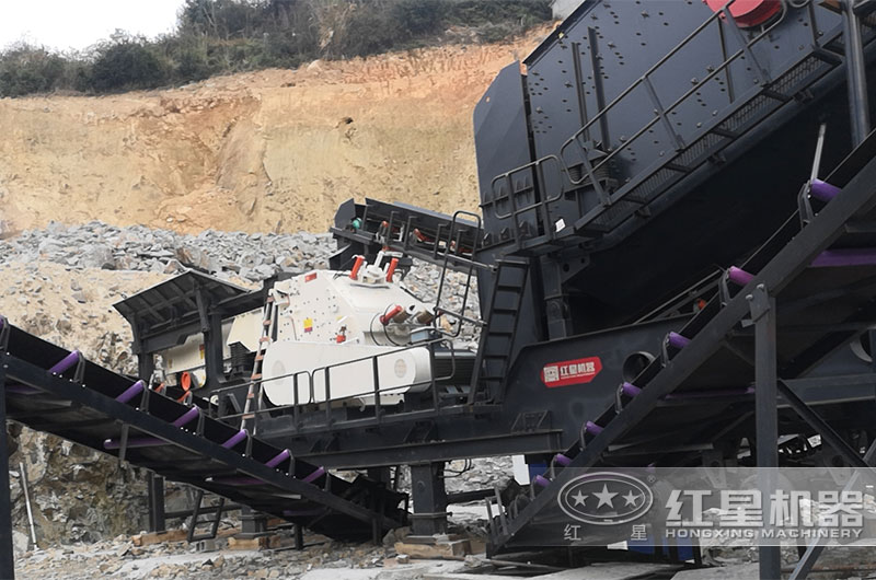 給料機+反擊破+振動篩移動破碎機 給料機+反擊破+振動篩移動破碎機