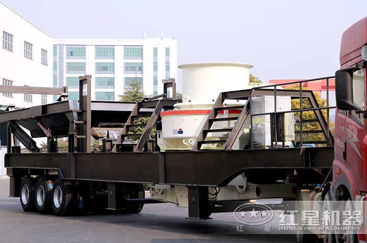 移動石粉制砂機(jī)發(fā)貨現(xiàn)場，到場即可作業(yè)