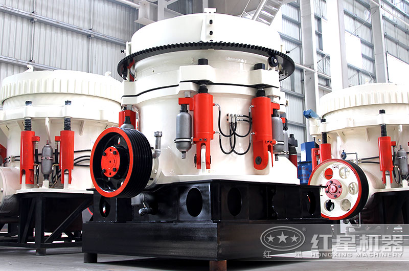 圓錐式破碎機立體結(jié)構(gòu)，占地面積小